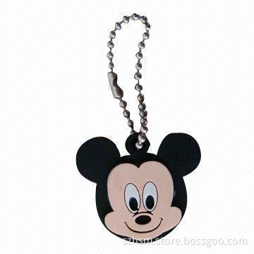 Costumed Cartoon Image PVC Keycover, Made of PVC